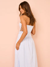 Load image into Gallery viewer, Shona Joy Amada Lace Up Strapless Maxi Dress
