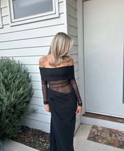 Load image into Gallery viewer, Benni Yasmin Off-Shoulder Maxi Dress - Black
